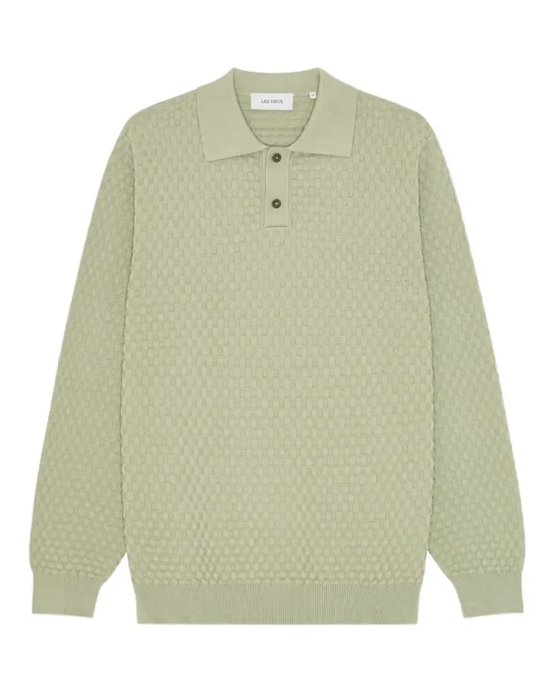LES DEUX Billy weave sweater - Grün Grün