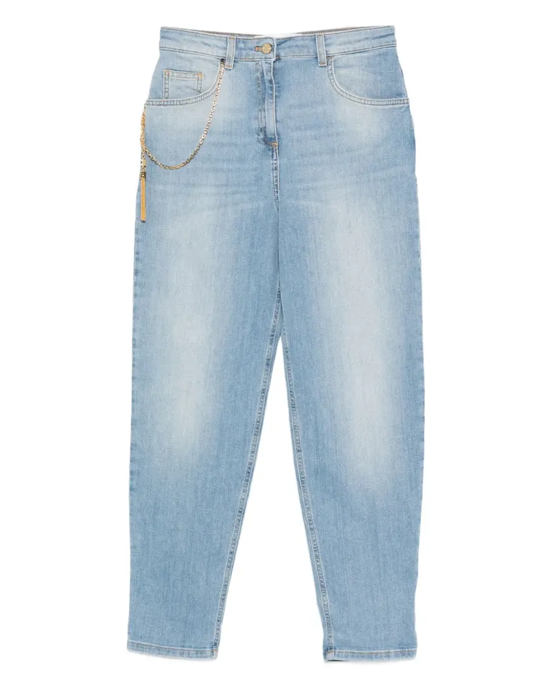 Elisabetta Franchi Hose mit Kettenquasten - Blau Blau