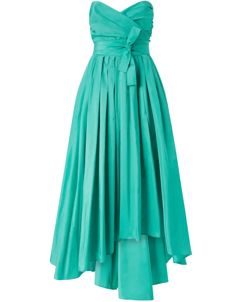 Pinko Maxikleid aus Taft mit Herzausschnitt - Grün Grün