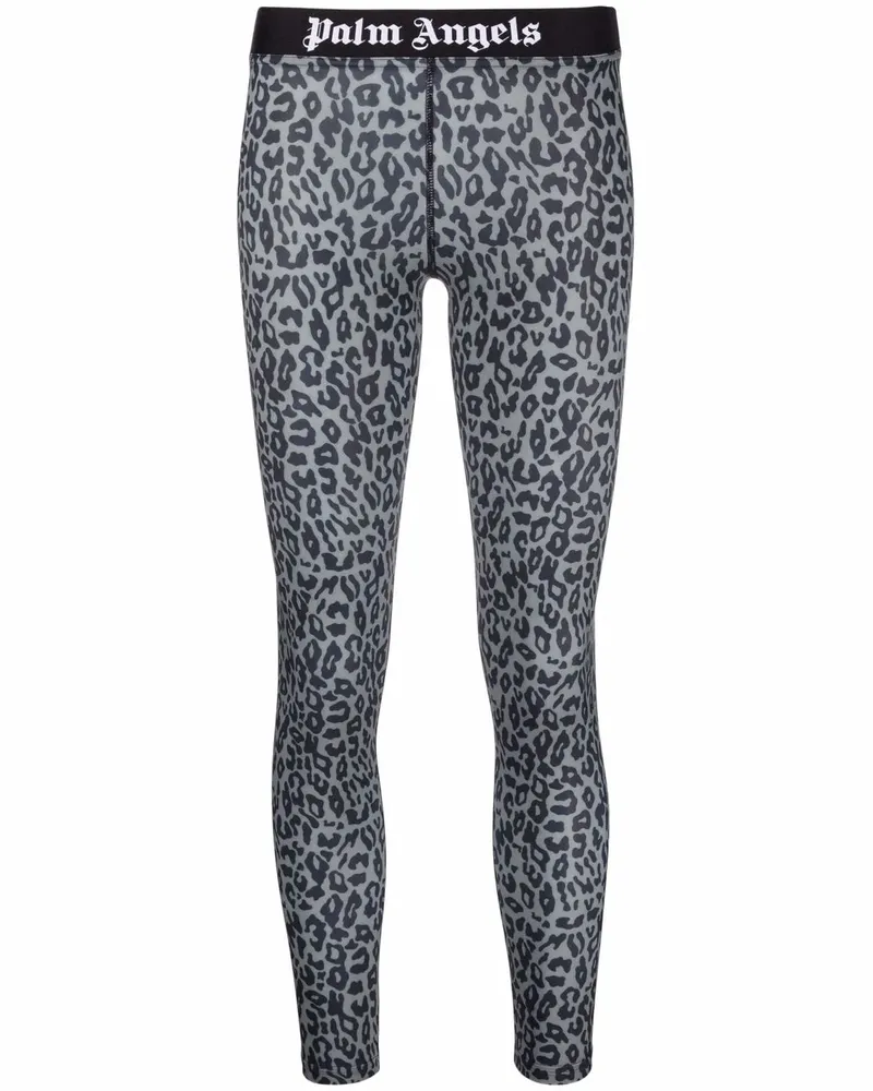 Palm Angels Leggings mit Leo-Print - Schwarz Schwarz