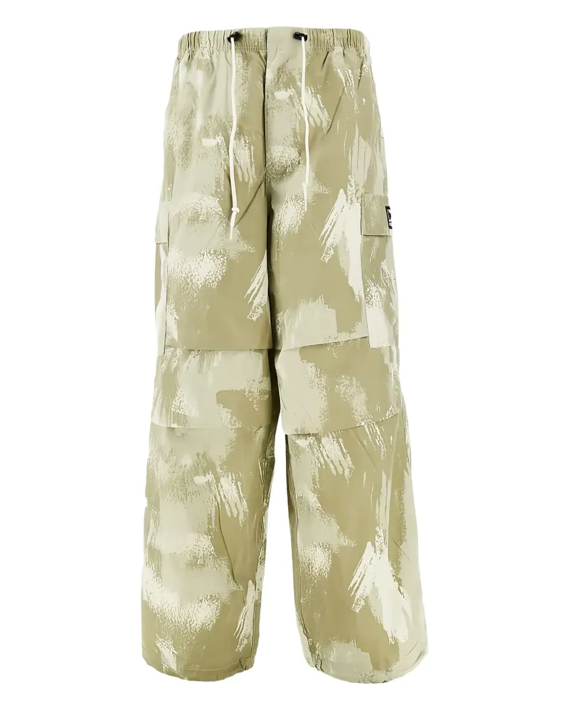 Obey brushed-design cargo pants - Grün Grün