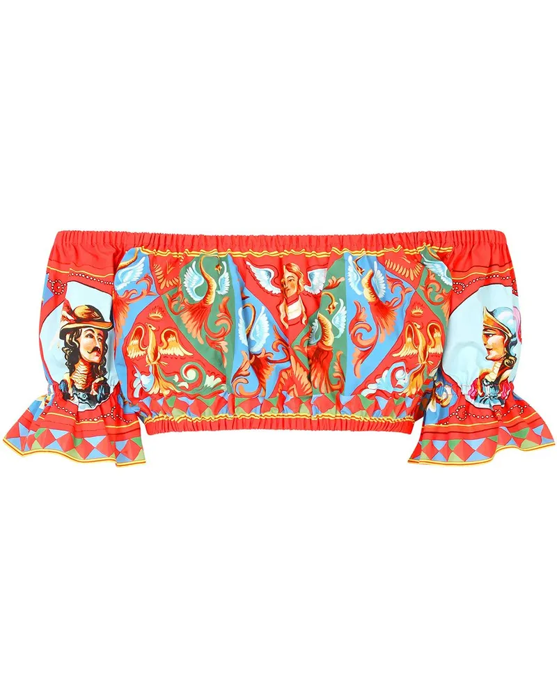 Dolce & Gabbana Schulterfreies Cropped-Top - Rot Rot