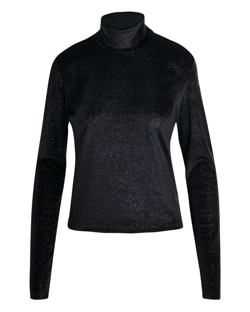 Essentiel Indienne T-Shirt mit Rollkragen - Schwarz Schwarz