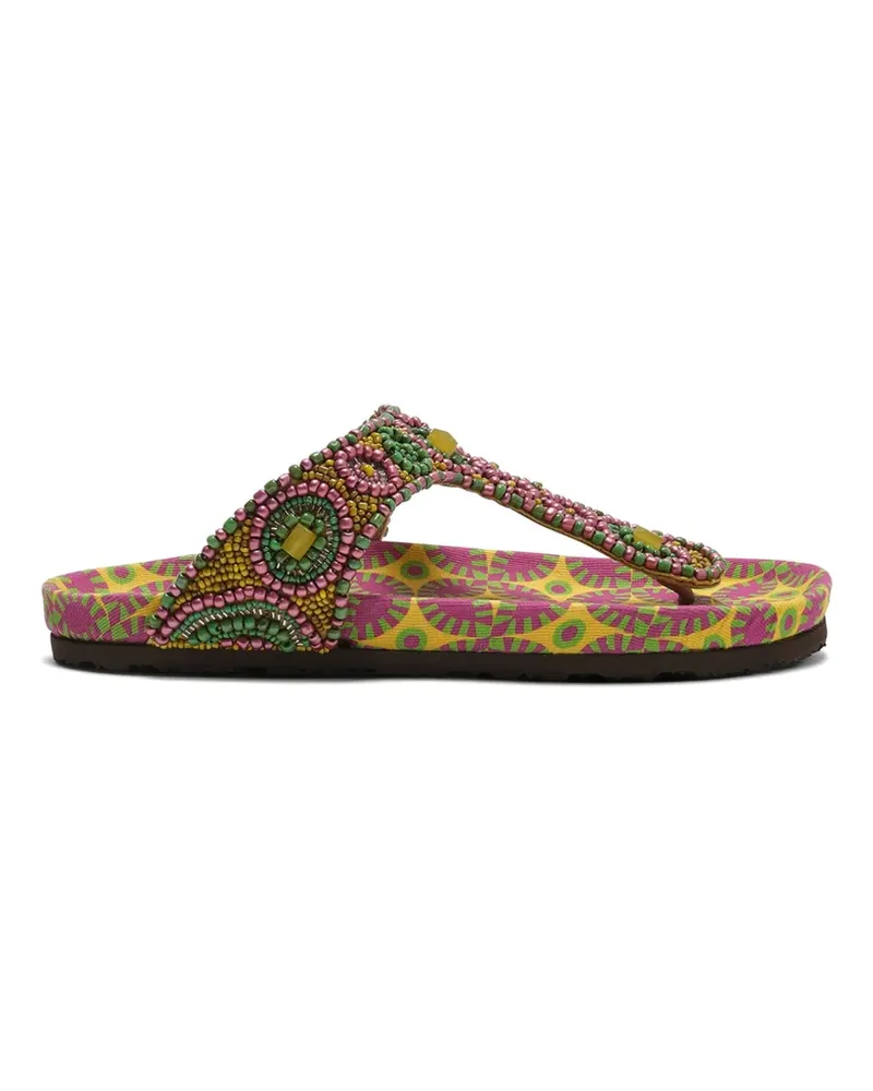 Maliparmi Sandalen mit Perlen - Gelb Gelb