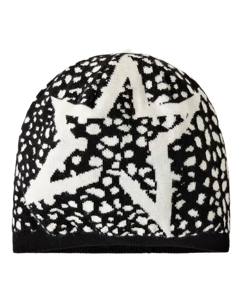 Perfect Moment wool jacquard beanie - Schwarz Schwarz