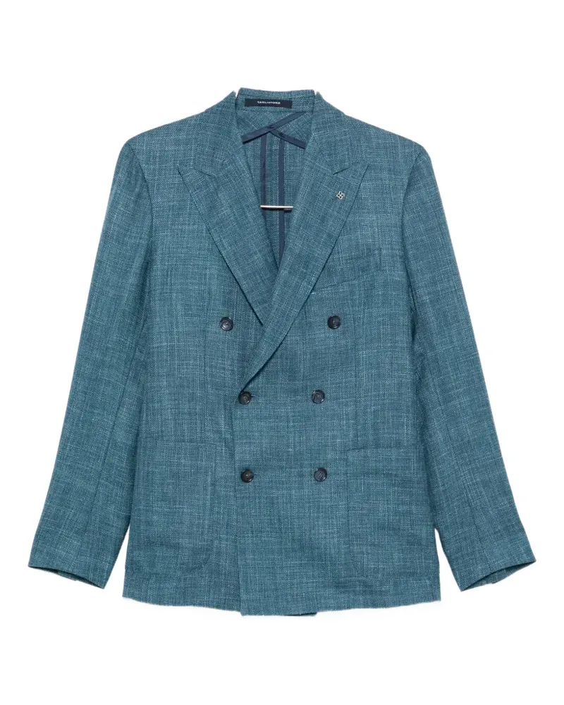 Tagliatore double-breasted peak-lapel blazer - Blau Blau
