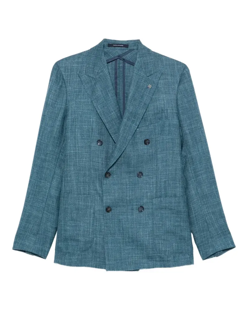 Tagliatore double-breasted peak-lapel blazer - Blau Blau