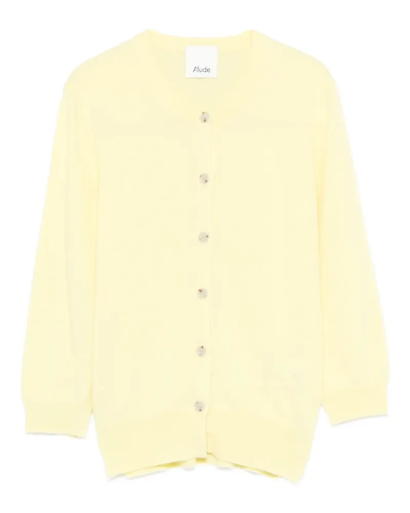 ALLUDE buttoned cardigan - Gelb Gelb