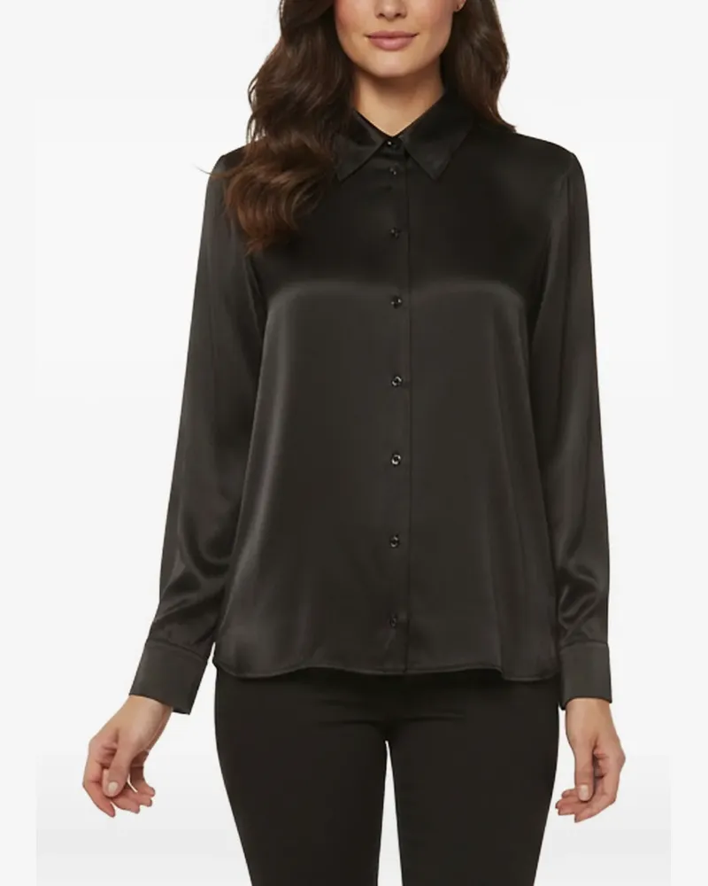 Maje long-sleeve button-front shirt - Schwarz Schwarz