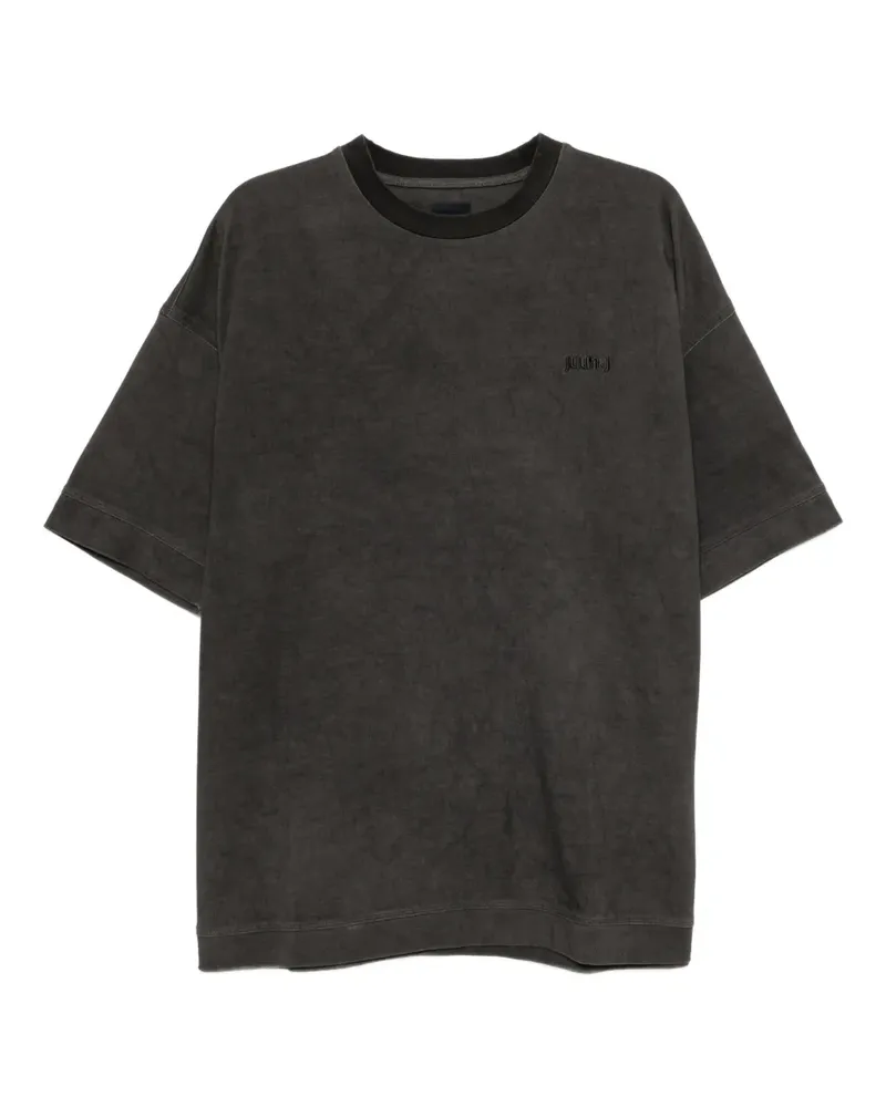JUUN.J T-Shirt mit Logo-Stickerei - Grau Grau
