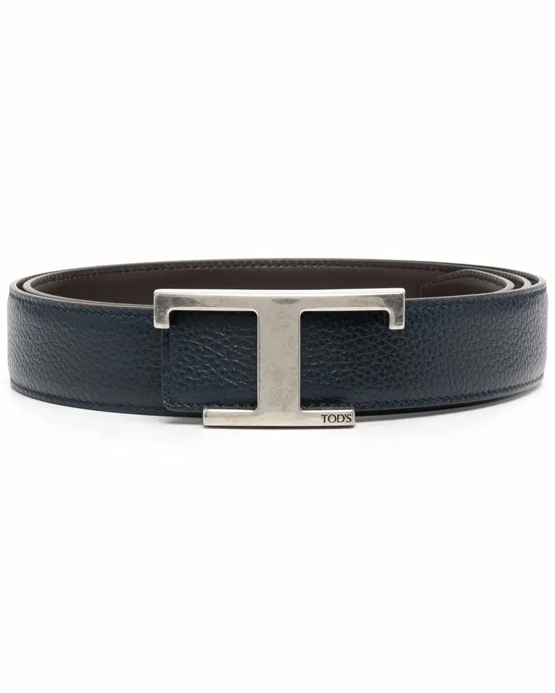 TOD'S Gürtel mit T-Schnalle - Blau Blau
