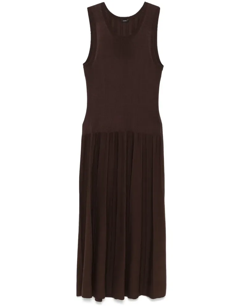 Joseph Geripptes Midikleid - Braun Braun
