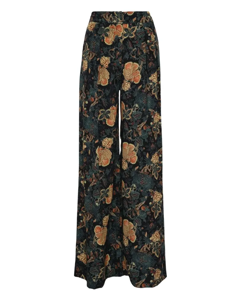 Ulla Johnson Aviva floral-print trousers - Blau Blau