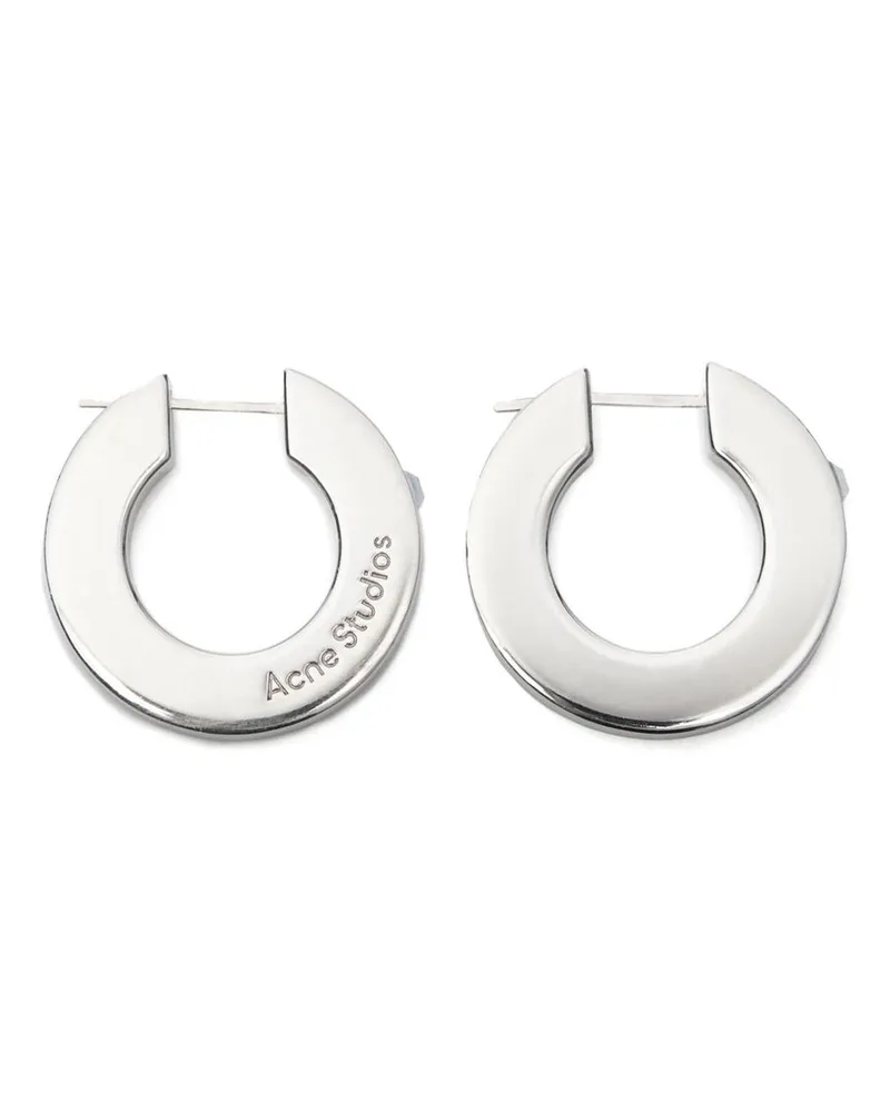 Acne Studios Crystal Creolen - Silber Silber
