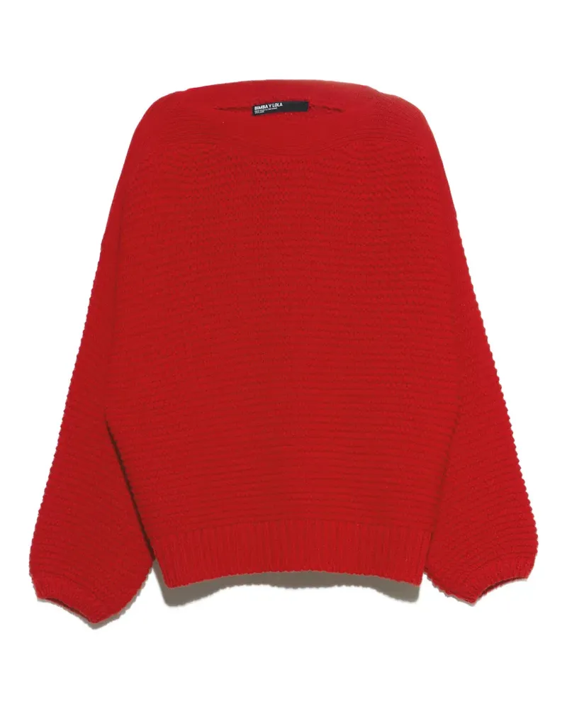BIMBA Y LOLA Pullover mit U-Boot-Ausschnitt - Rot Rot