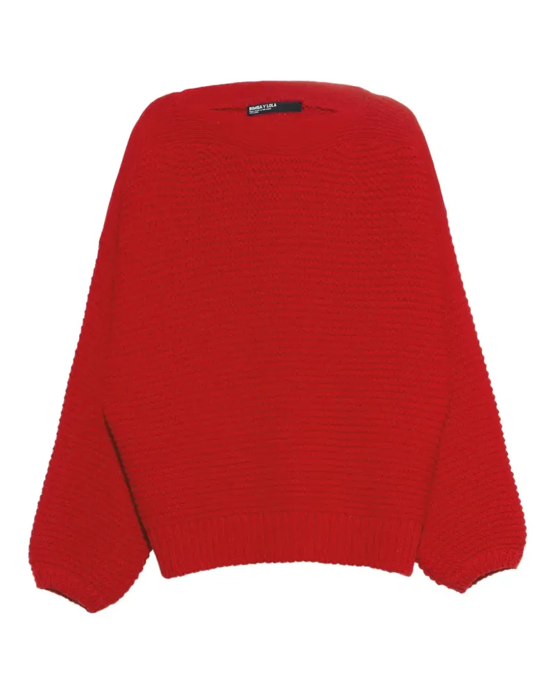 BIMBA Y LOLA Pullover mit U-Boot-Ausschnitt - Rot Rot