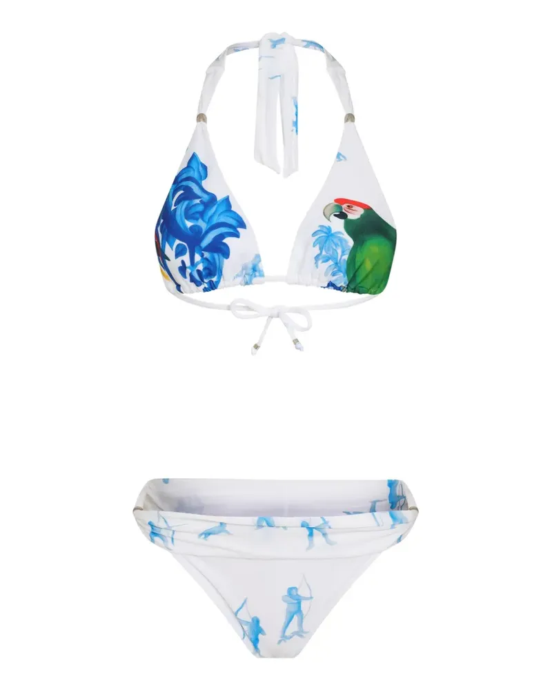 Amir Slama printed bikini - Weiß Weiß