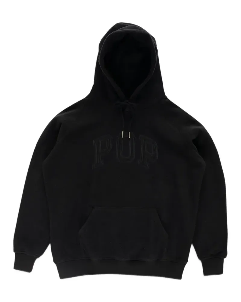 Pop Trading Company Arch fleece hoodie - Schwarz Schwarz