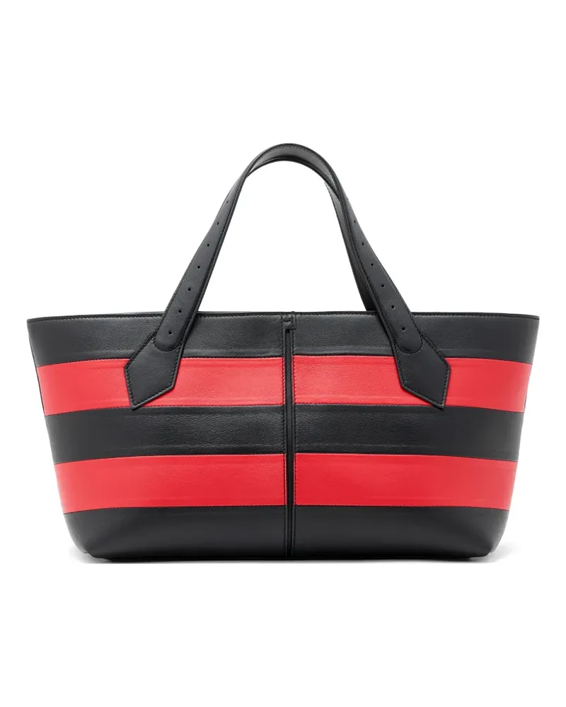 Proenza Schouler Gestreifter Chelsea Tote Bag - Schwarz Schwarz
