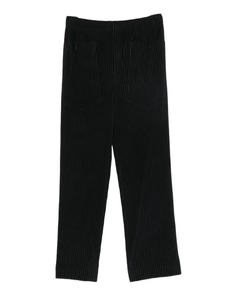 Issey Miyake Plissierte Hose - Schwarz Schwarz