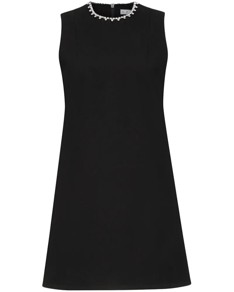Area Minikleid mit Kristallverzierung - Schwarz Schwarz