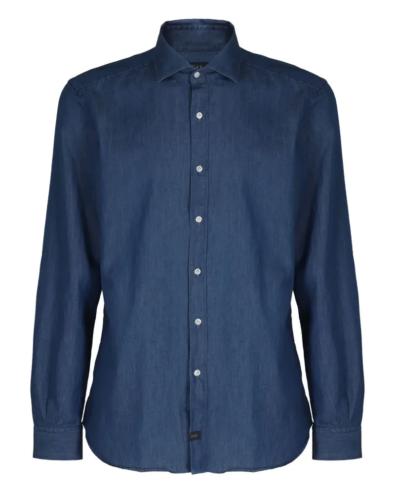 Fay Klassisches Hemd - Blau Blau
