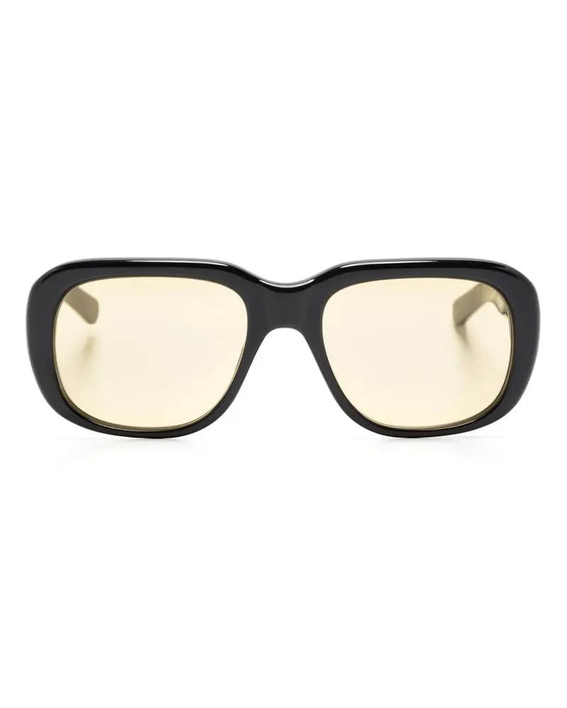 CHIMI Sonnenbrille mit eckigem Gestell - Schwarz Schwarz