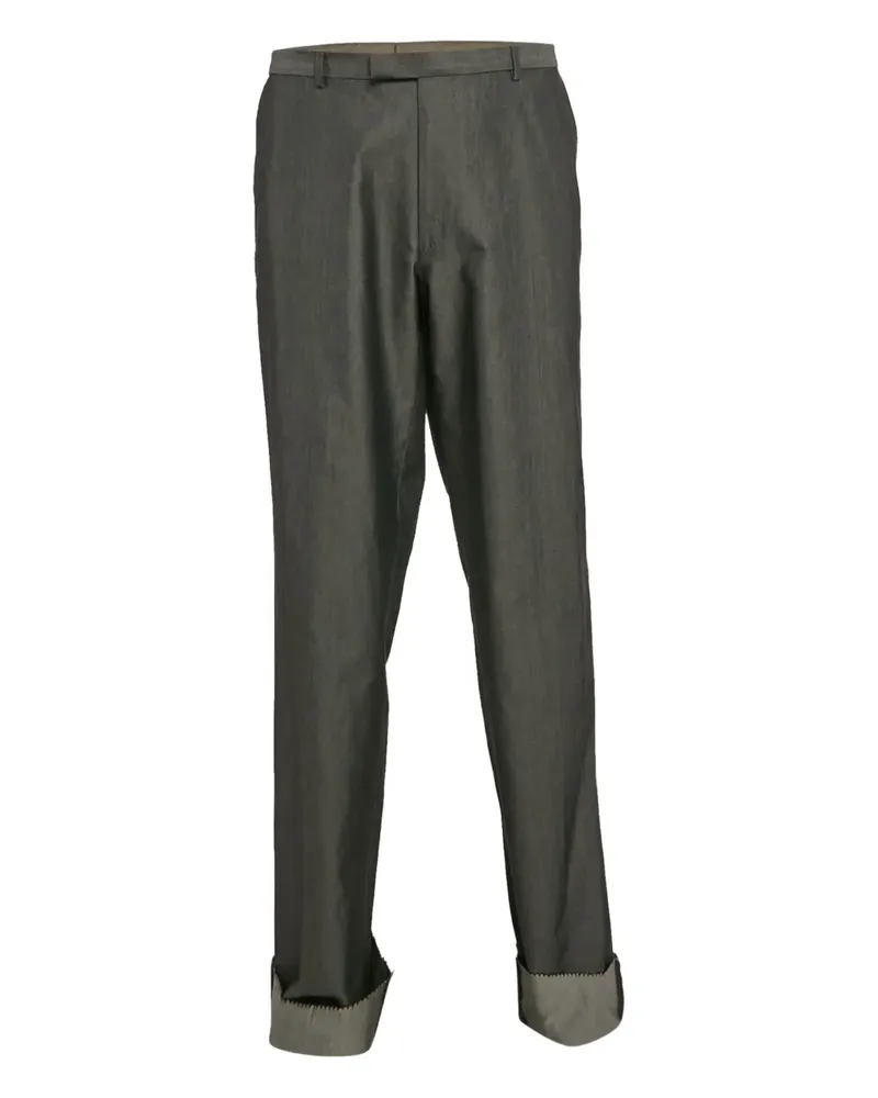HUGO BOSS Hose mit Umschlag - Grau Grau