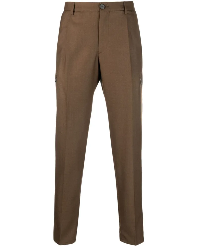 Tagliatore Hose mit Bundfalten - Braun Braun