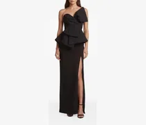 Maxikleid mit Schleife - Schwarz
