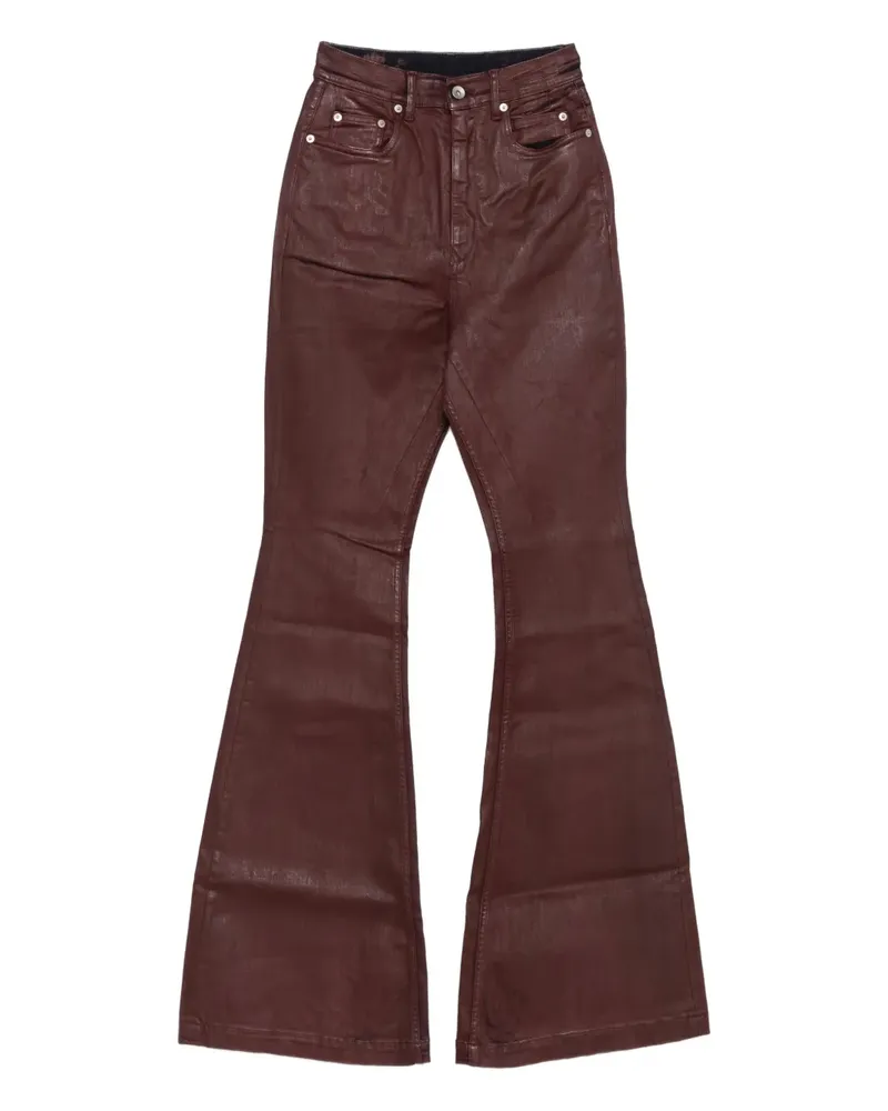 DRKSHDW by Rick Owens Gewachste Bolan Jeans - Rot Rot