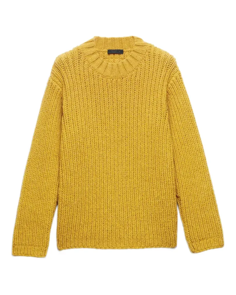 Prada shetland wool crew-neck sweater - Gelb Gelb