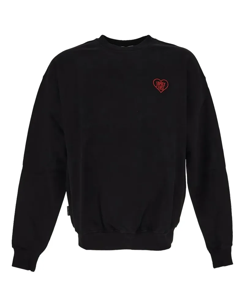 Family First Sweatshirt mit Logo-Stickerei - Schwarz Schwarz