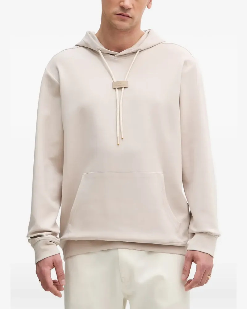 Paul & Shark Hoodie mit Kordelzug - Nude Nude