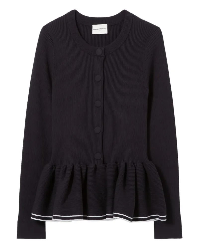 Claudie Pierlot Gerippter Cardigan - Blau Blau