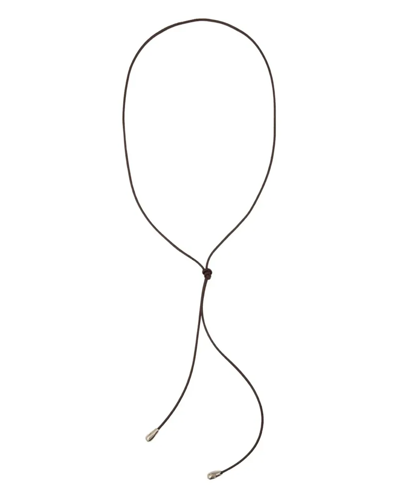 Sophie Buhai sterling silver shoelace choker - Braun Braun