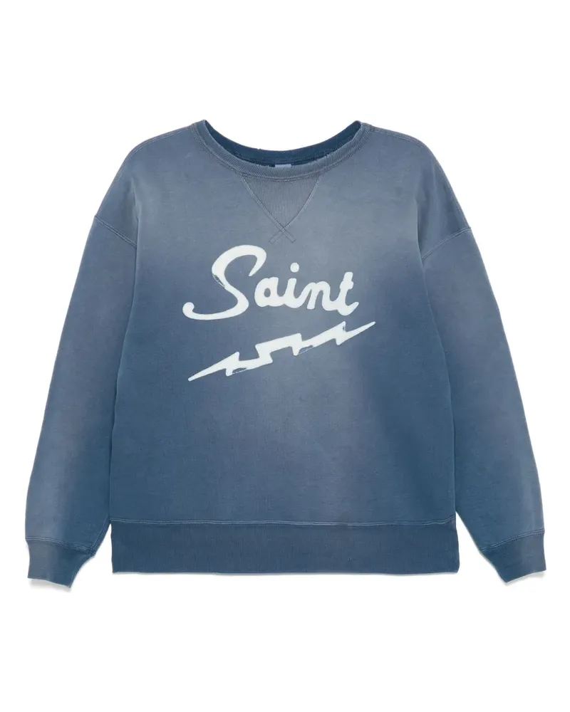 SAINT MXXXXXX Sweatshirt mit Logo - Blau Blau