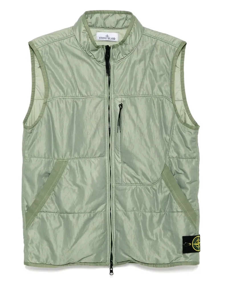 Stone Island Weste mit Reißverschluss - Grün Grün