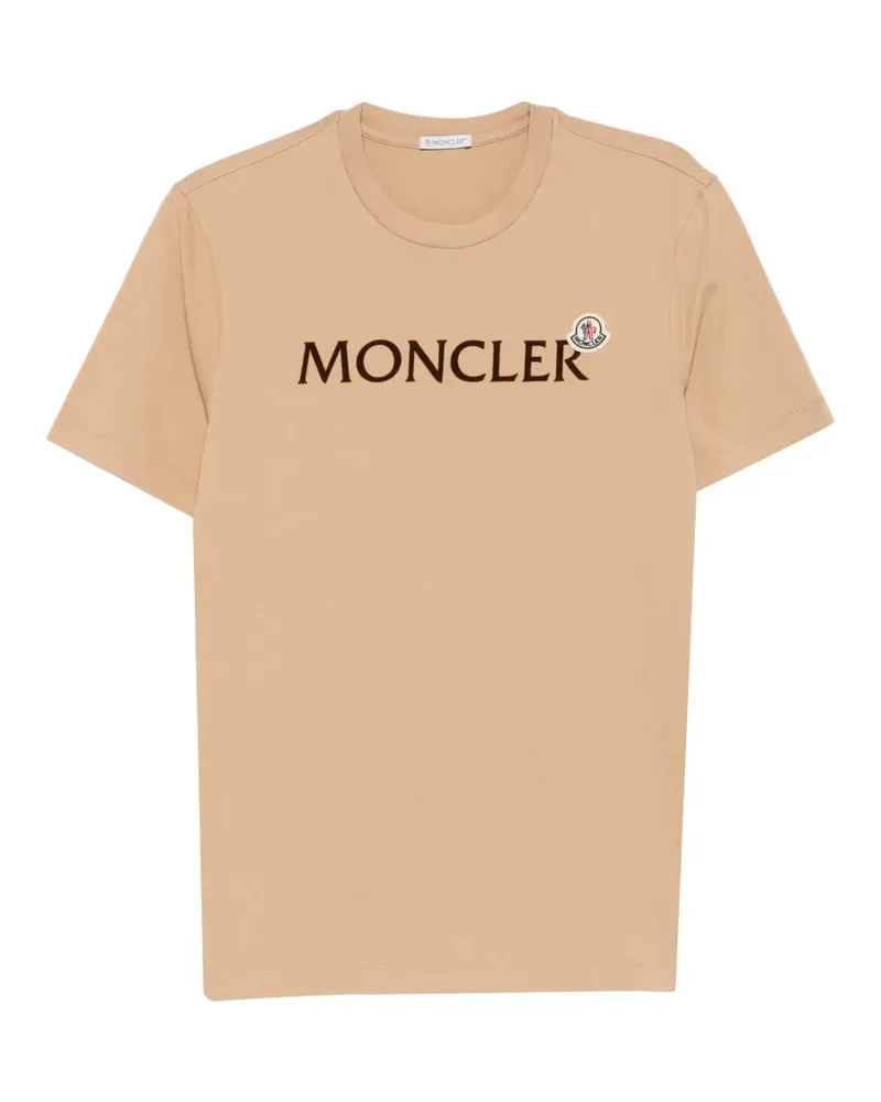 Moncler T-Shirt mit Logo - Braun Braun