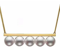 18kt Balance Luxe Gelbgoldhalskette mit Perlen