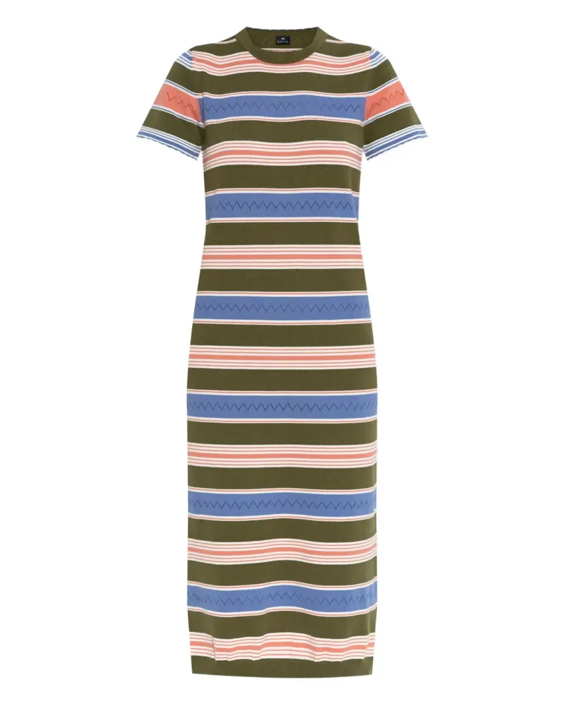 Paul Smith Gestreiftes Kleid - Grün Grün