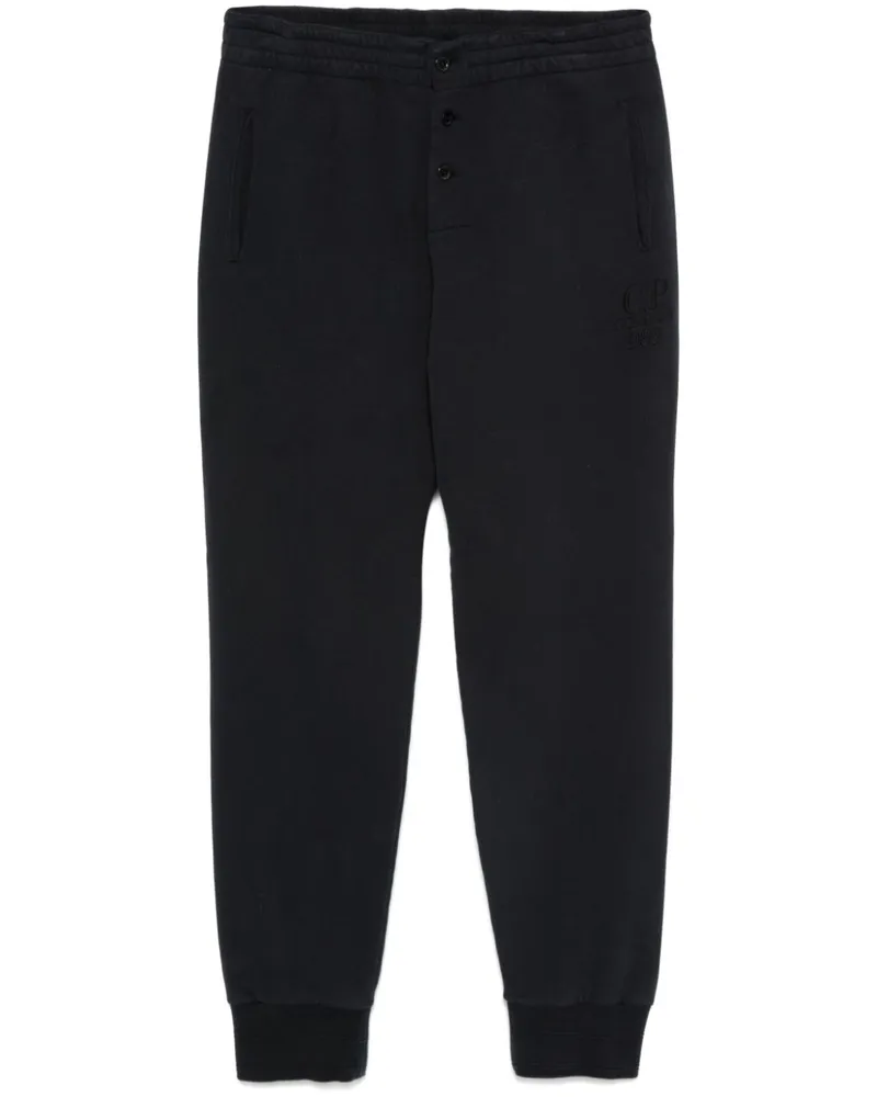 C.P. Company Jogginghose mit Logo-Stickerei Blau
