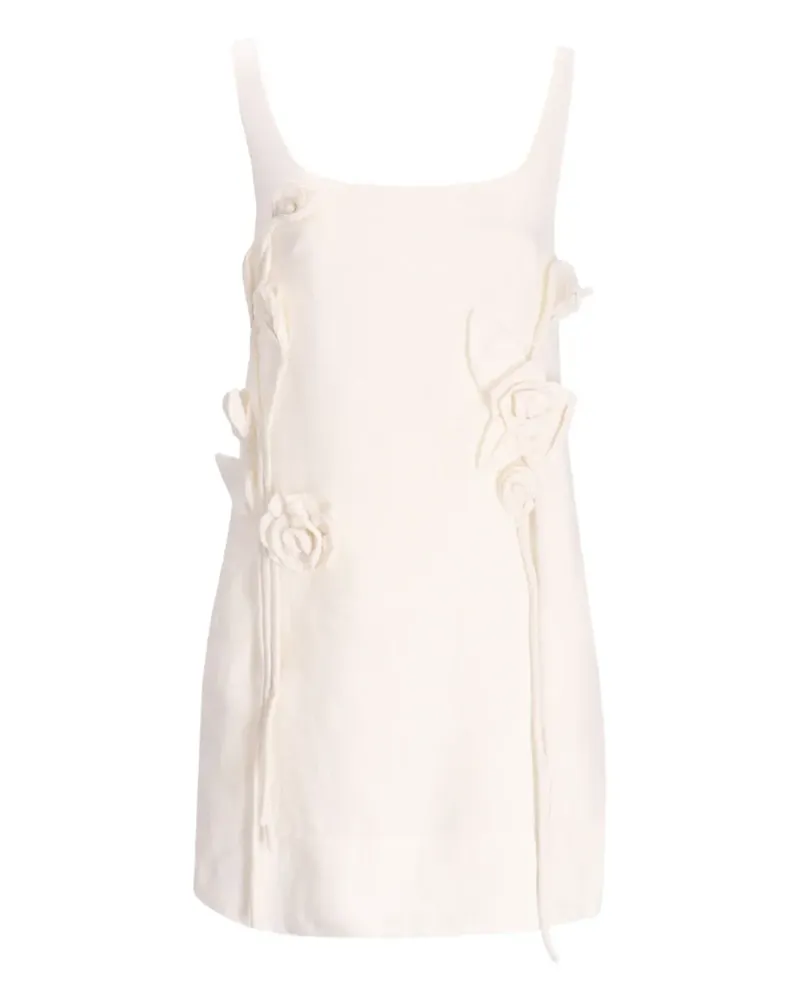 FARM Rio Verziertes Minikleid - Weiß Weiß