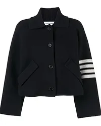 Thom Browne Cropped-Jacke mit Streifen Blau