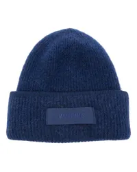 Jacquemus Le Bonnet Gros Grain Beanie Blau