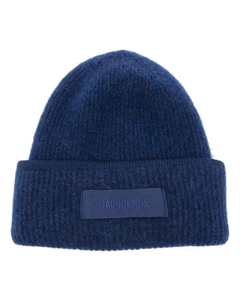 Jacquemus Le Bonnet Gros Grain Beanie Blau