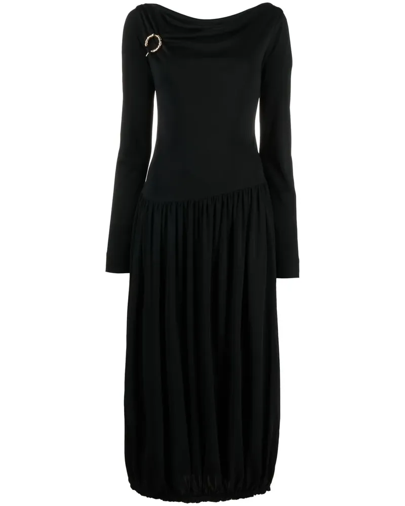 Lanvin Kleid mit langen Ärmeln - Schwarz Schwarz