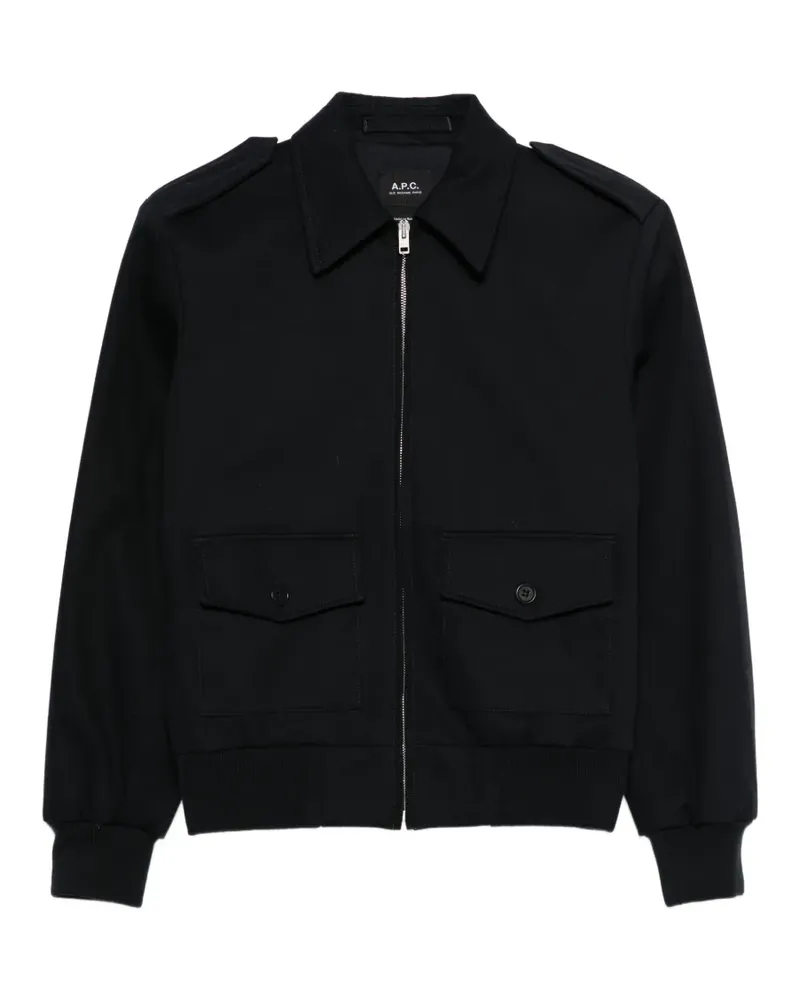 A.P.C. Police flap-pocket jacket - Blau Blau