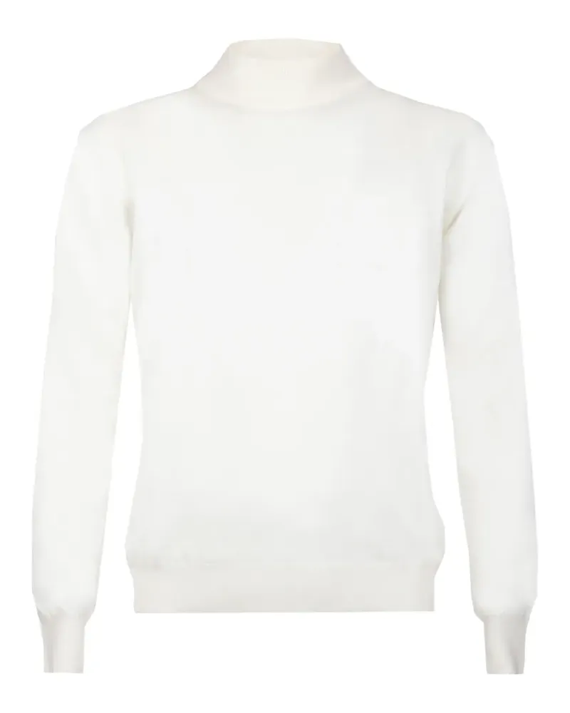 Tagliatore Pullover mit Stehkragen - Weiß Weiß