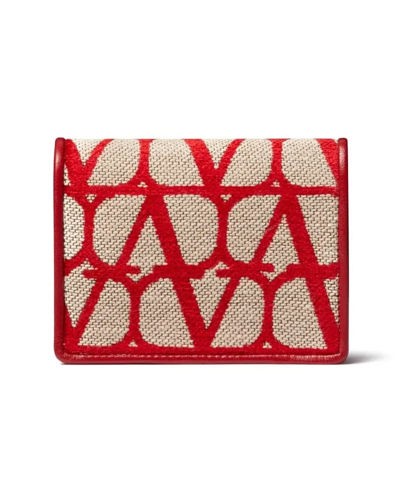 Valentino Garavani Kleines Toile Iconographe Portemonnaie - Rot Rot